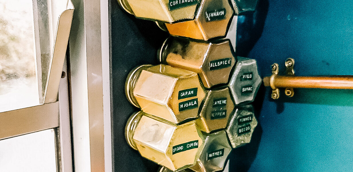 How to DIY a magnetic spice rack